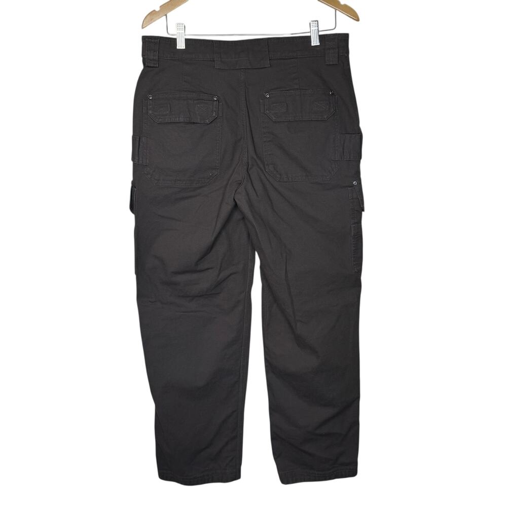 Duluth Trading Men's Brown DuluthFlex Fire Hose Cargo Work Pants 34x32 - Picture 2 of 8